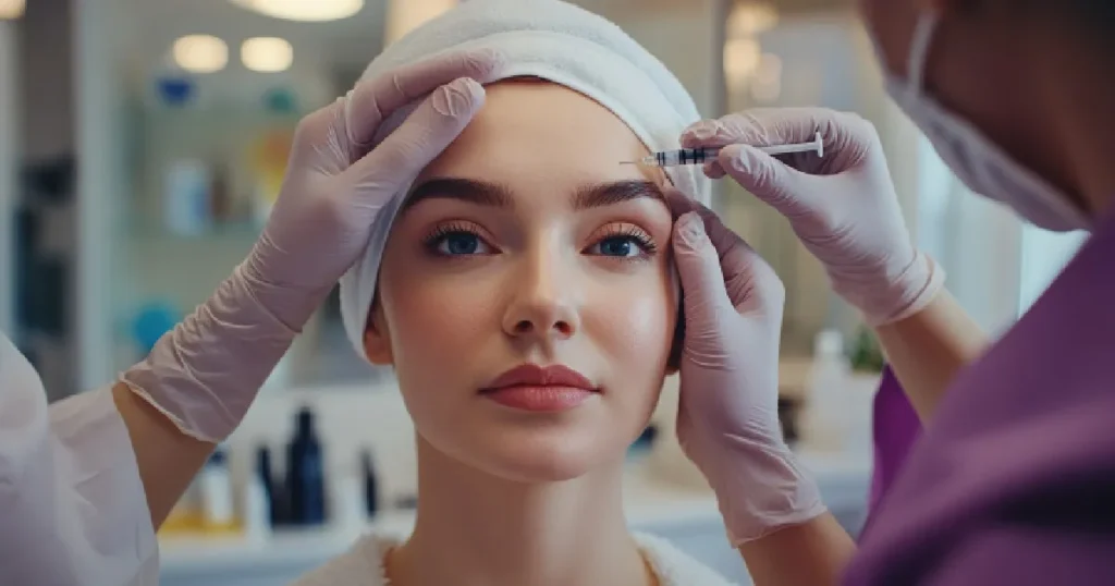 Current image: Women receiving Neurotoxin in Memorial West